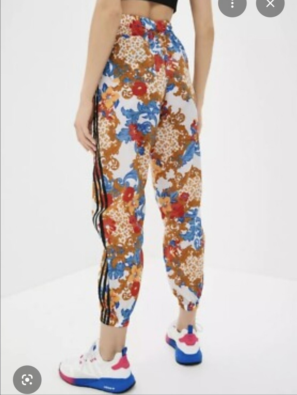 adidas X HER London studio Collab Multicolor Floral Track Pants - Picture 3 of 9